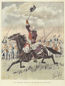 The Chevalier de Levis at the Battle of Sainte-Foy, Quebec by Louis Charles Bombled